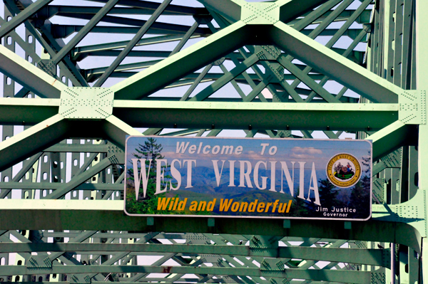 Welcome to West Virginia sign